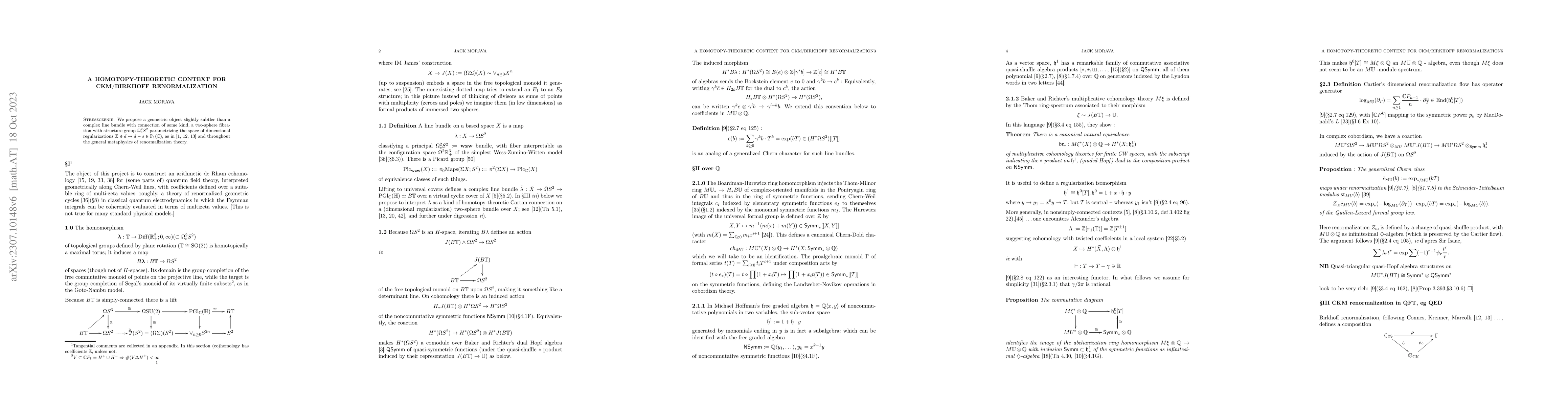 Thumbnail for A homotopy-theoretic context for CKM/Birkhoff renormalization