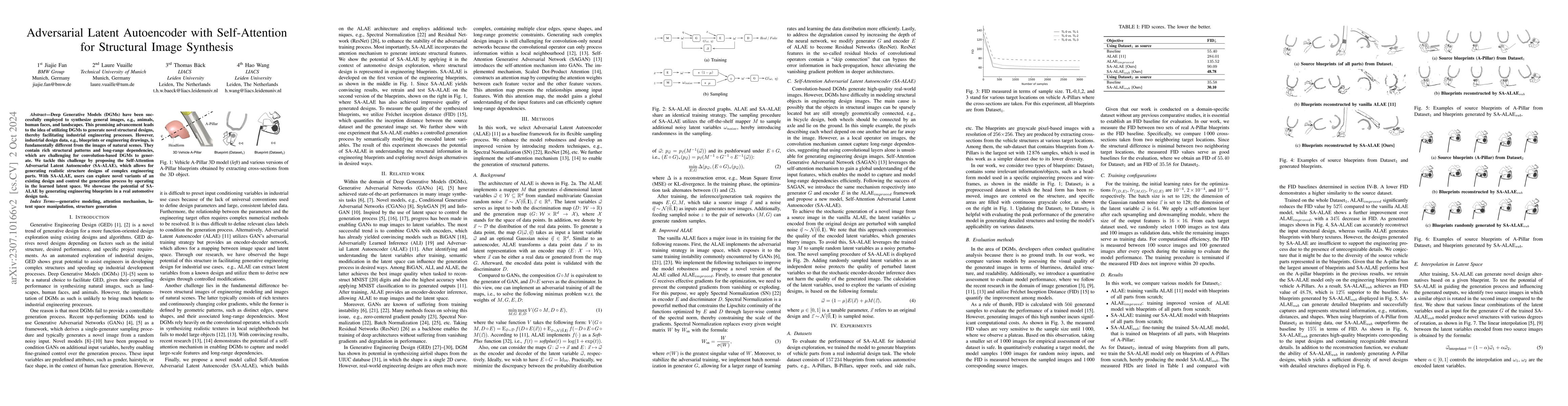 Thumbnail for Adversarial Latent Autoencoder with Self-Attention for Structural Image
  Synthesis