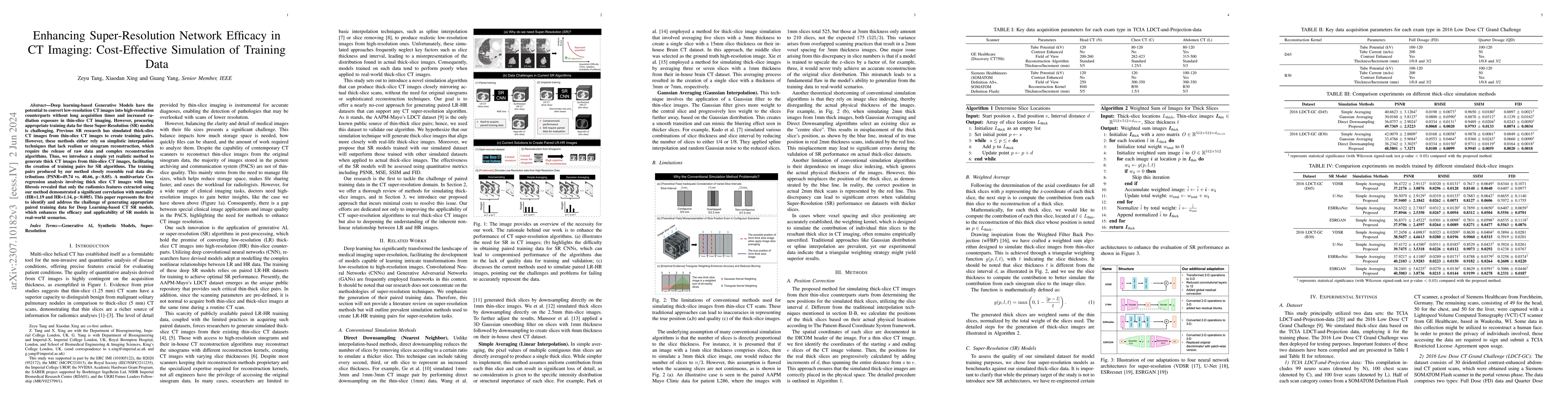 Thumbnail for Enhancing Super-Resolution Networks through Realistic Thick-Slice CT
  Simulation