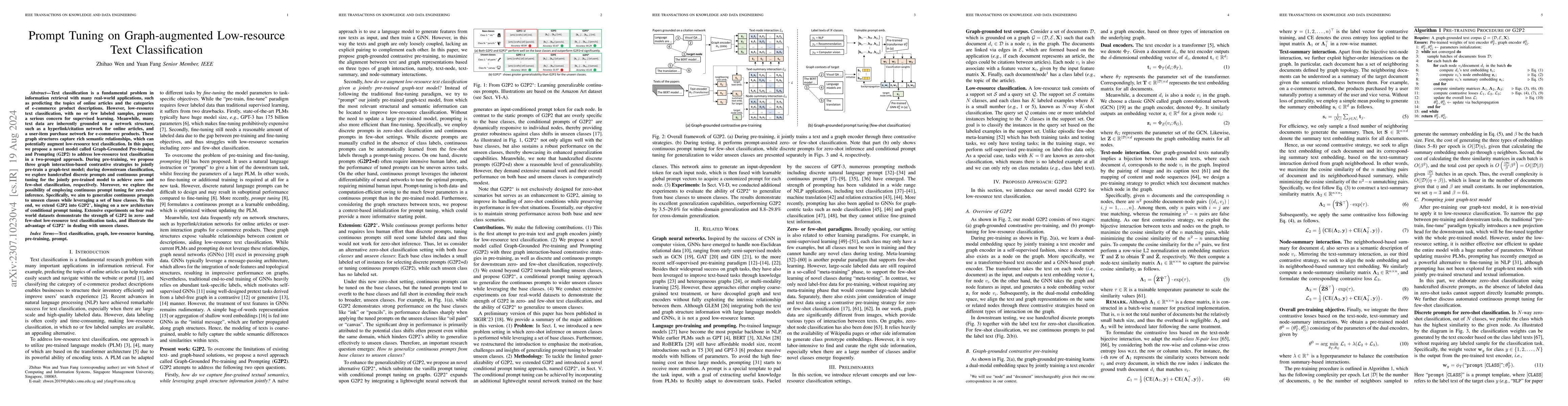 Thumbnail for Prompt Tuning on Graph-augmented Low-resource Text Classification