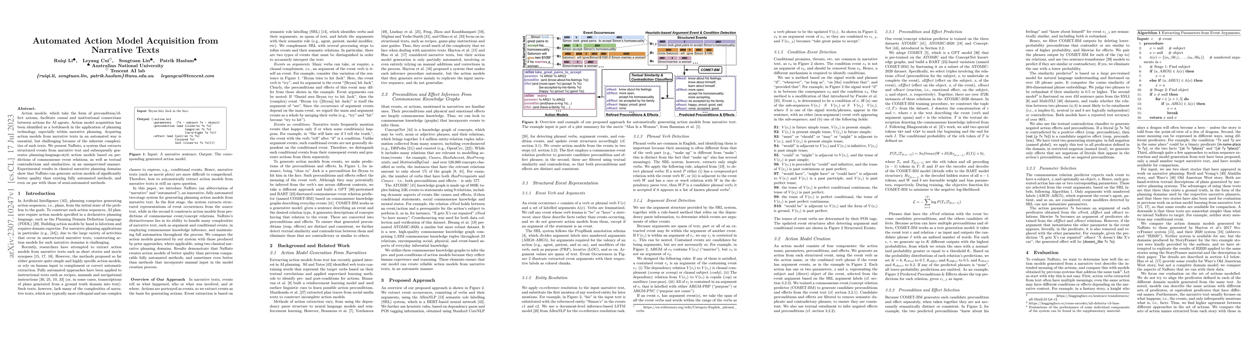 Thumbnail for Automated Action Model Acquisition from Narrative Texts
