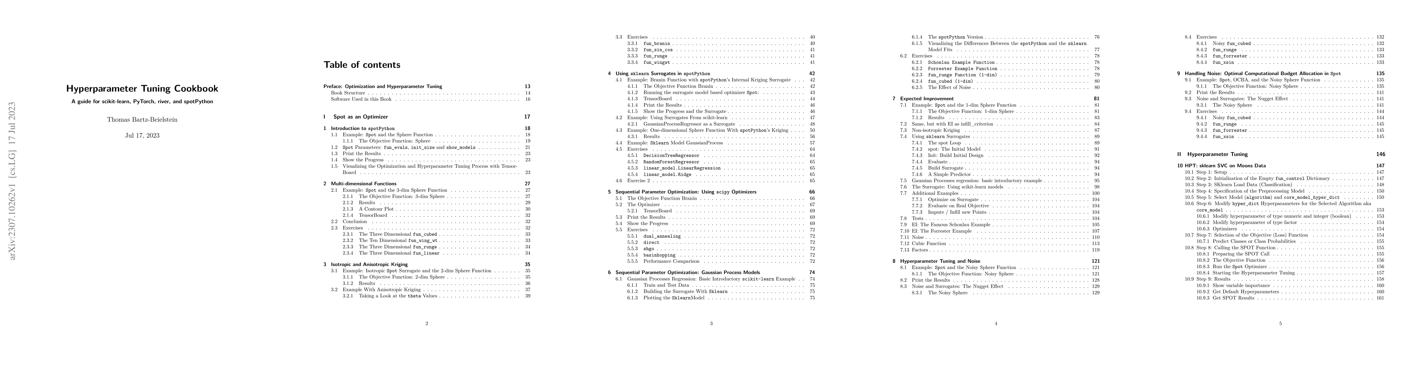 Thumbnail for Hyperparameter Tuning Cookbook: A guide for scikit-learn, PyTorch,
  river, and spotPython