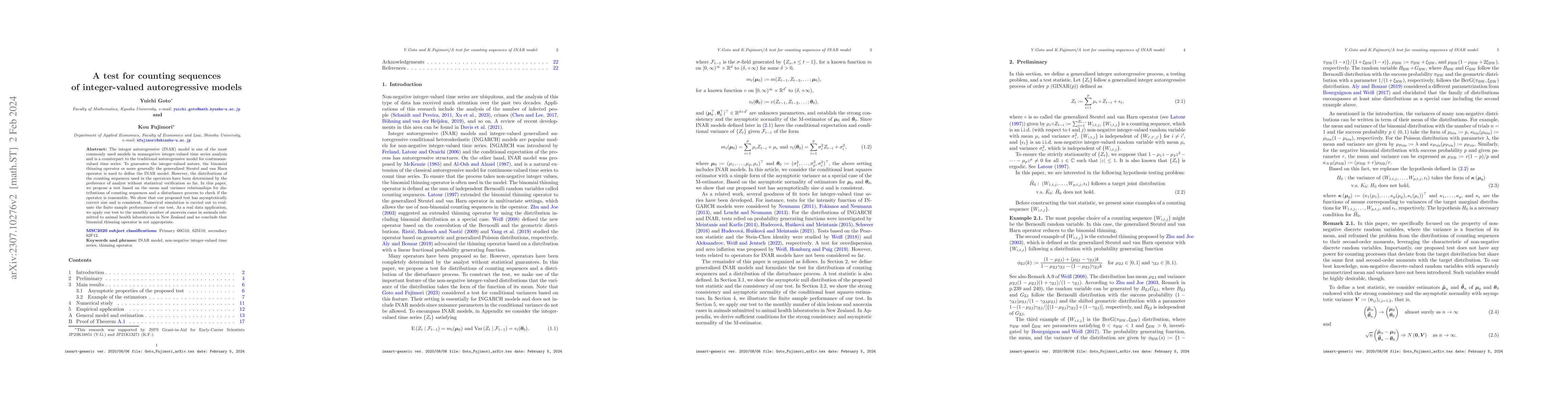 Thumbnail for A test for counting sequences of integer-valued autoregressive models