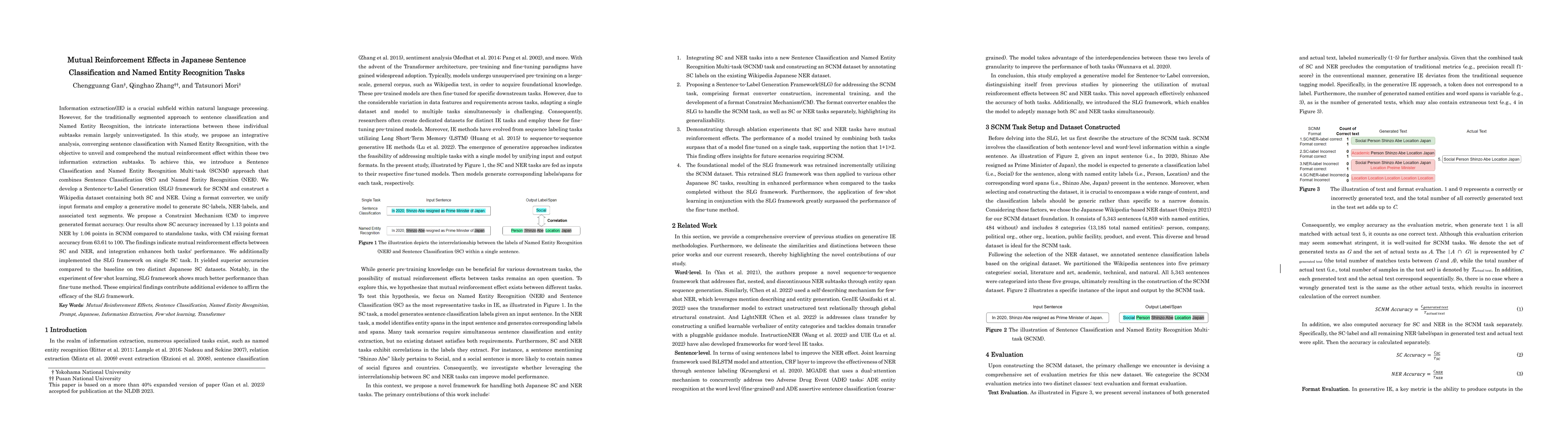 Thumbnail for Mutual Reinforcement Effects in Japanese Sentence Classification and
  Named Entity Recognition Tasks