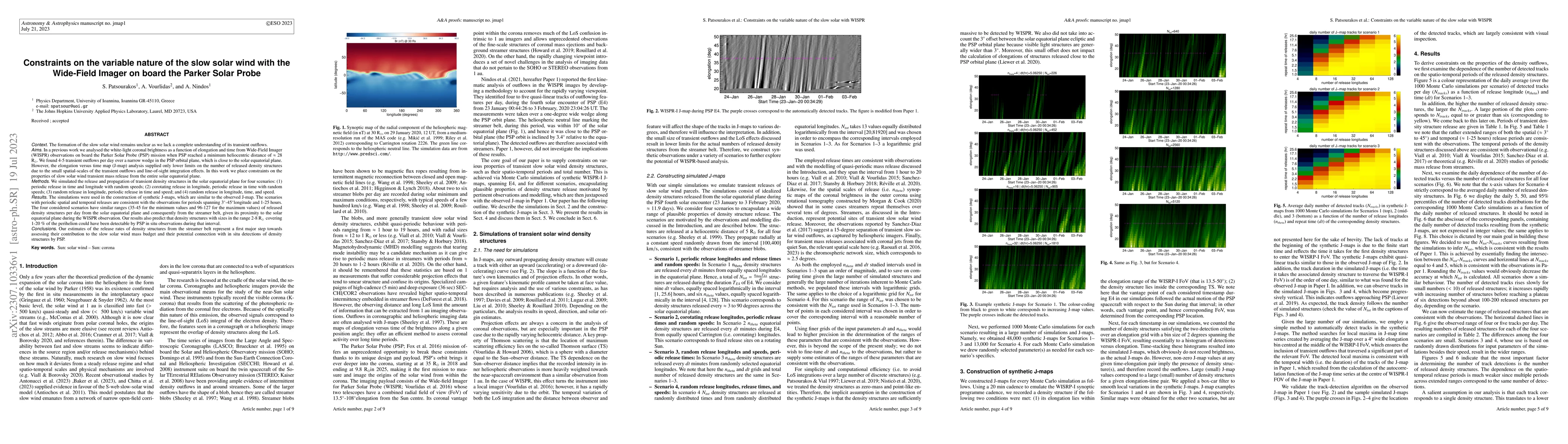 Thumbnail for Constraints on the variable nature of the slow solar wind with the
  Wide-Field Imager on board the Parker Solar Probe