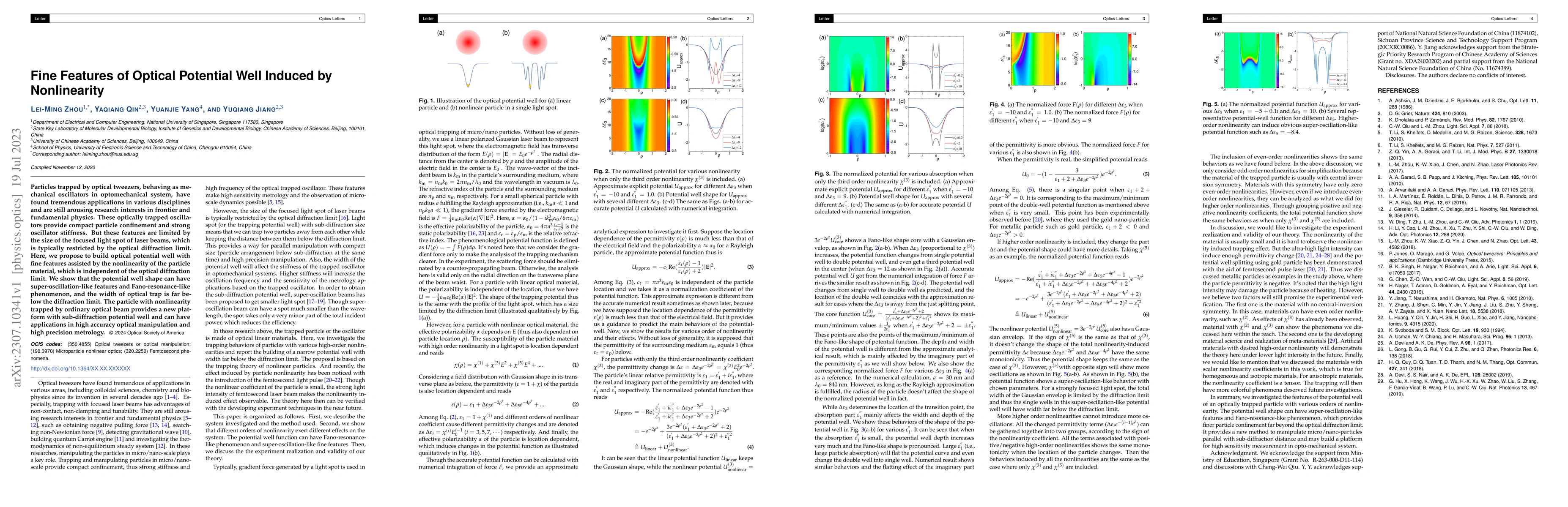 Thumbnail for Fine features of optical potential well induced by nonlinearity