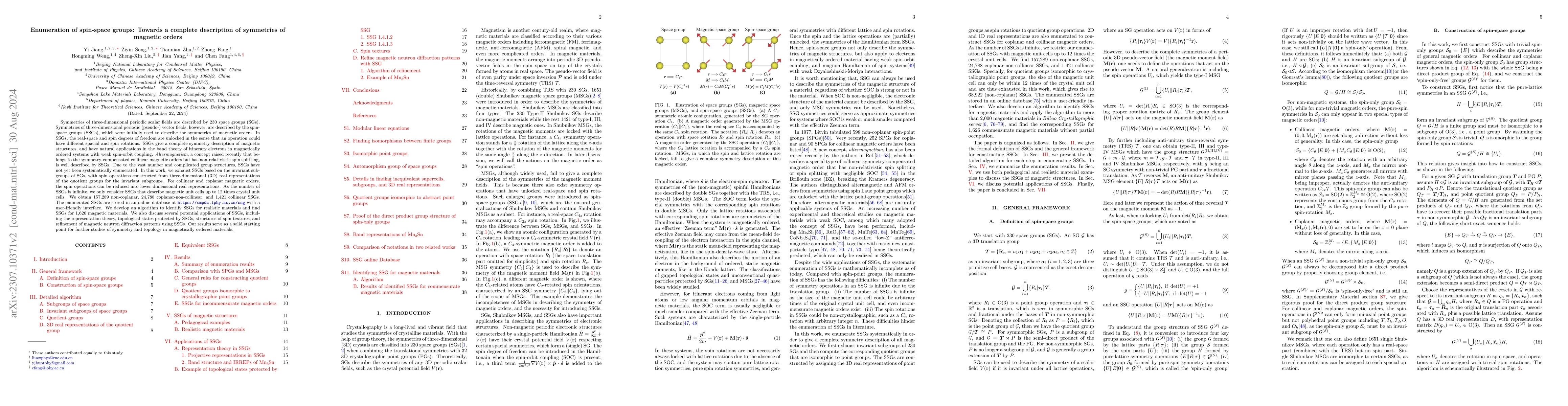 Thumbnail for Enumeration of spin-space groups: Towards a complete description of
  symmetries of magnetic orders
