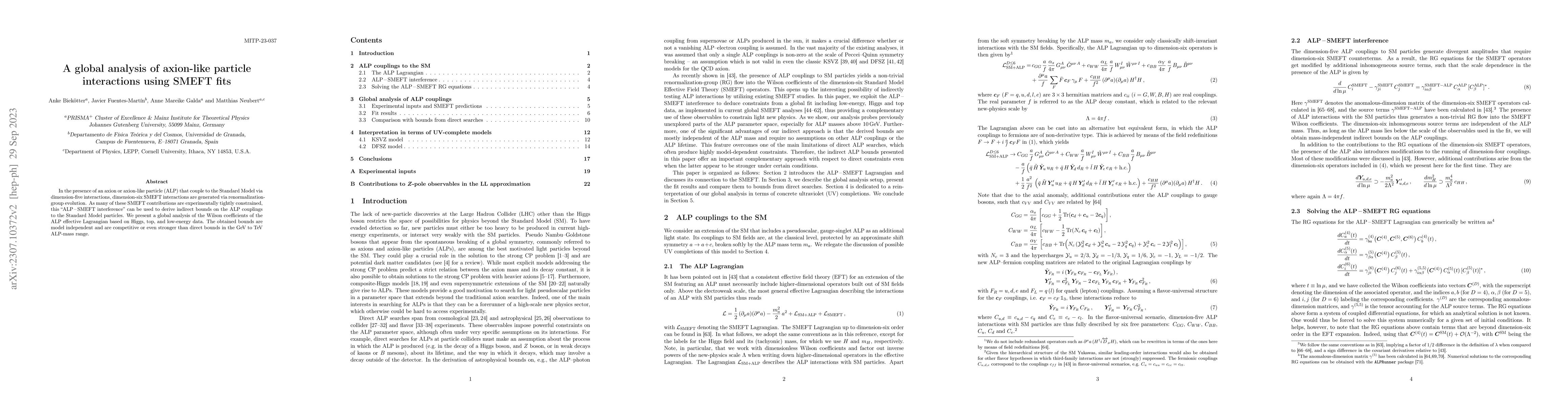 Thumbnail for A global analysis of axion-like particle interactions using SMEFT fits