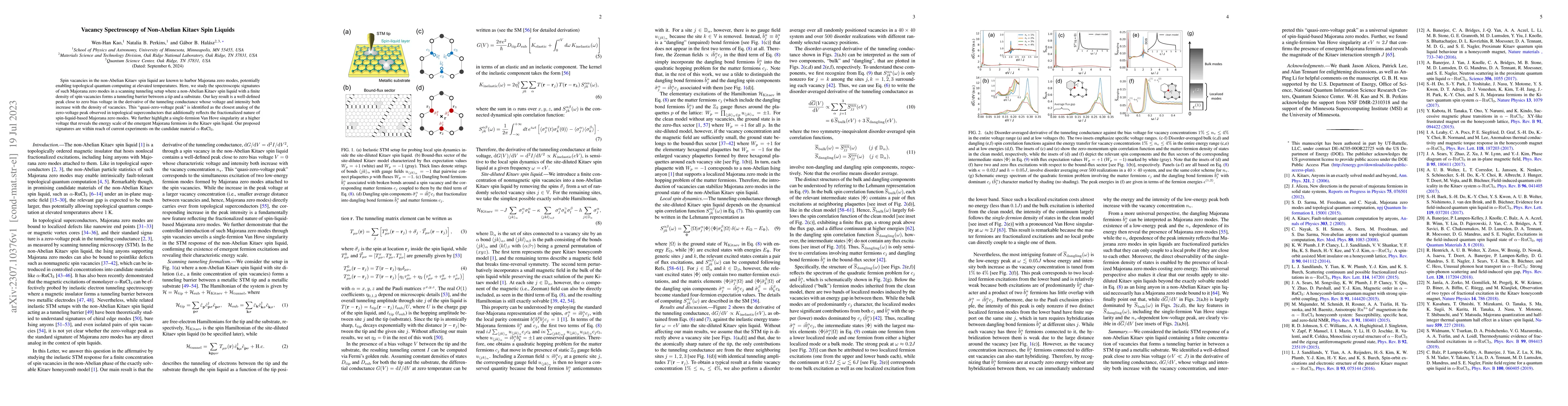 Thumbnail for Vacancy spectroscopy of non-Abelian Kitaev spin liquids