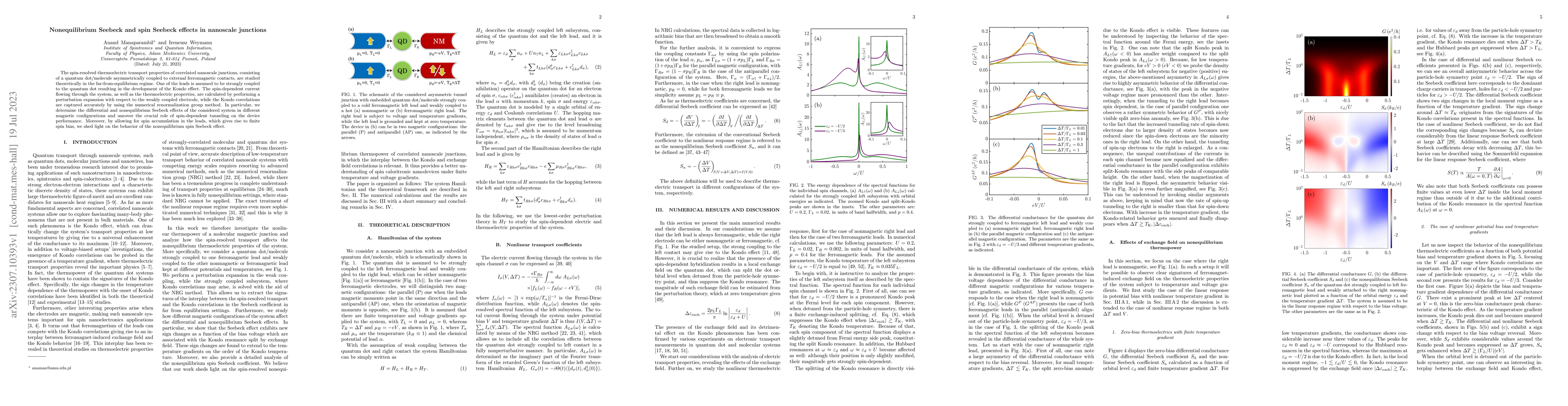 Thumbnail for Nonequilibrium Seebeck and spin Seebeck effects in nanoscale junctions
