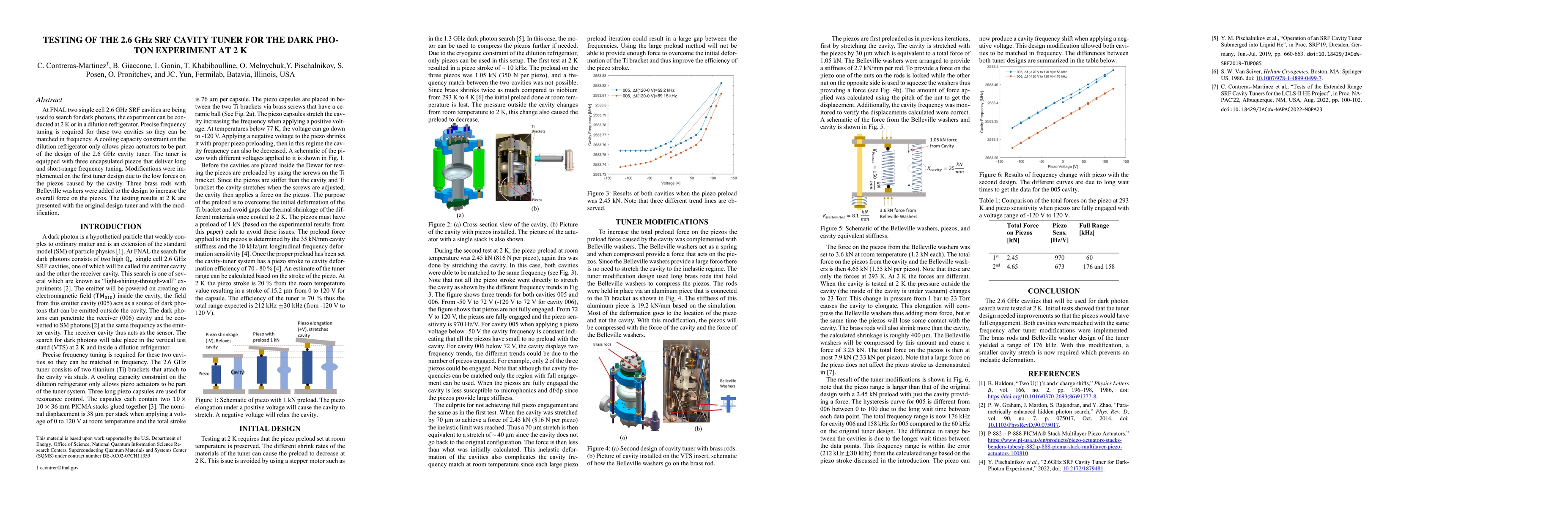 Thumbnail for Testing of the 2.6 GHz SRF Cavity Tuner for the Dark Photon Experiment
  at 2 K