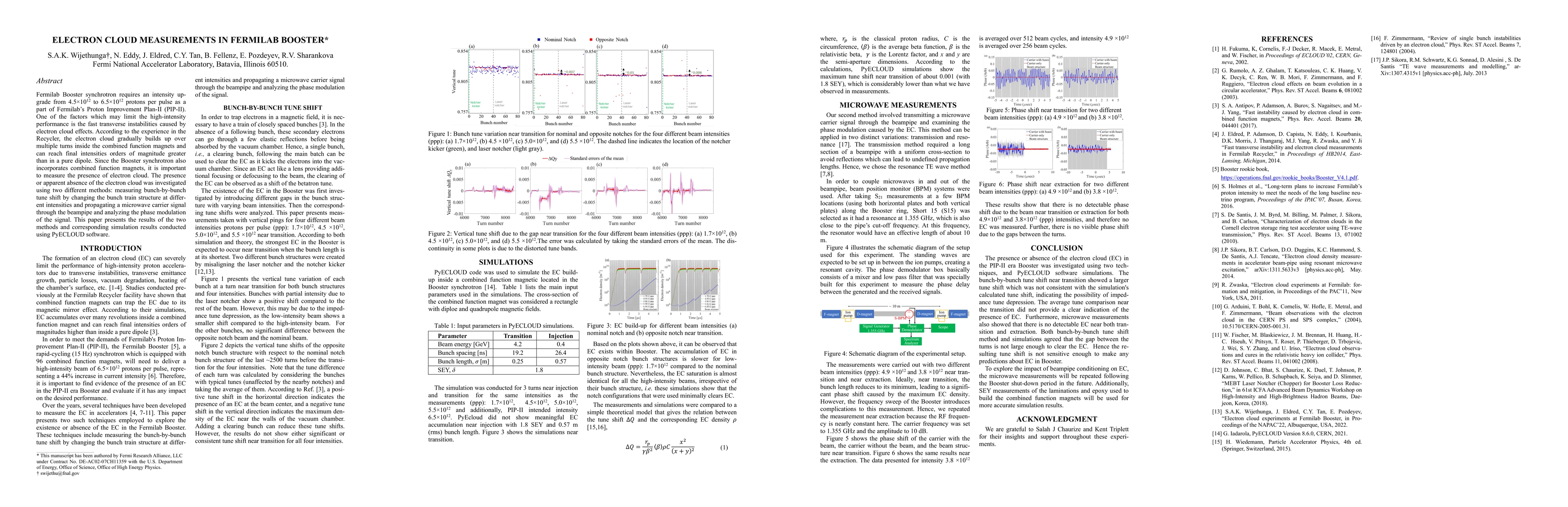 Thumbnail for Electron Cloud Measurements in Fermilab Booster