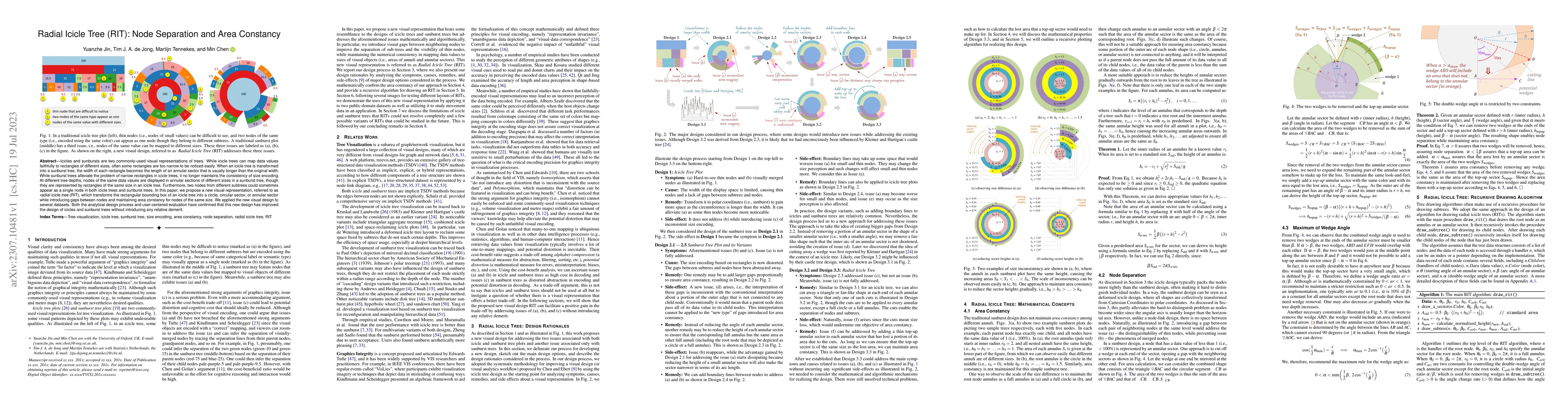 Thumbnail for Radial Icicle Tree (RIT): Node Separation and Area Constancy