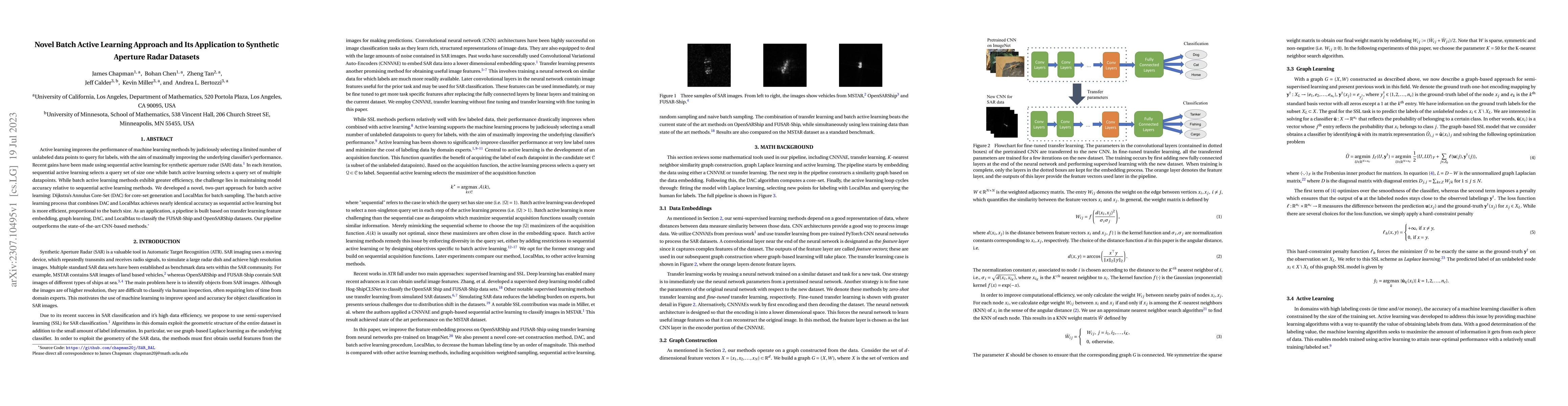 Thumbnail for Novel Batch Active Learning Approach and Its Application to Synthetic
  Aperture Radar Datasets