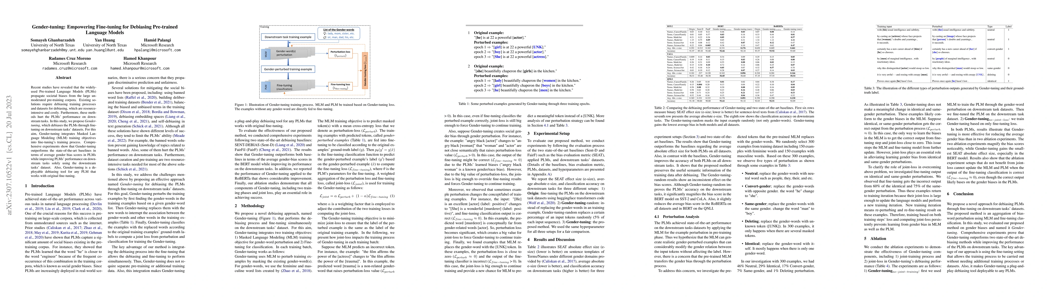 Thumbnail for Gender-tuning: Empowering Fine-tuning for Debiasing Pre-trained Language
  Models