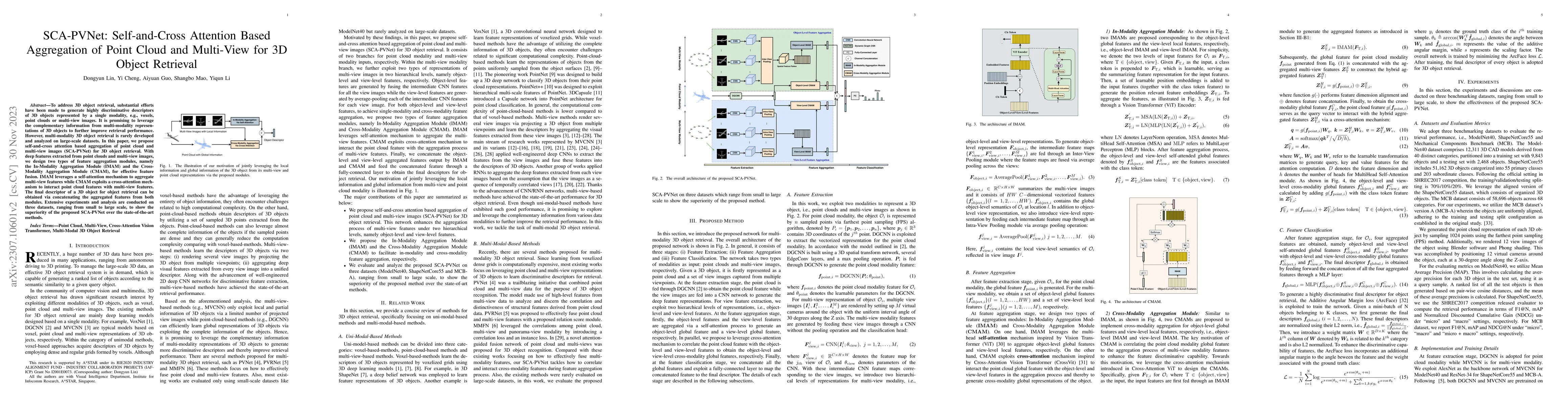 Thumbnail for SCA-PVNet: Self-and-Cross Attention Based Aggregation of Point Cloud and
  Multi-View for 3D Object Retrieval