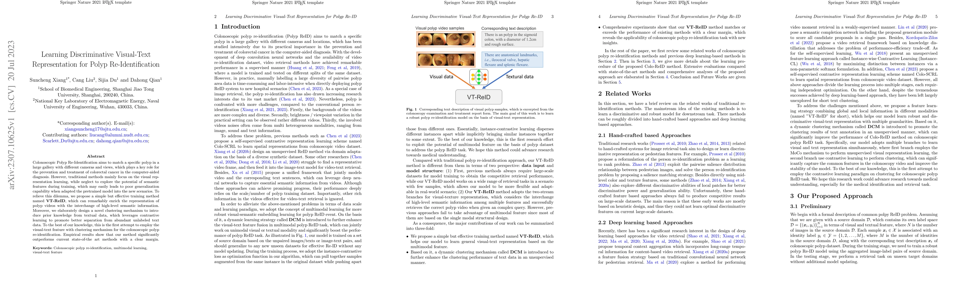 Thumbnail for Learning Discriminative Visual-Text Representation for Polyp
  Re-Identification