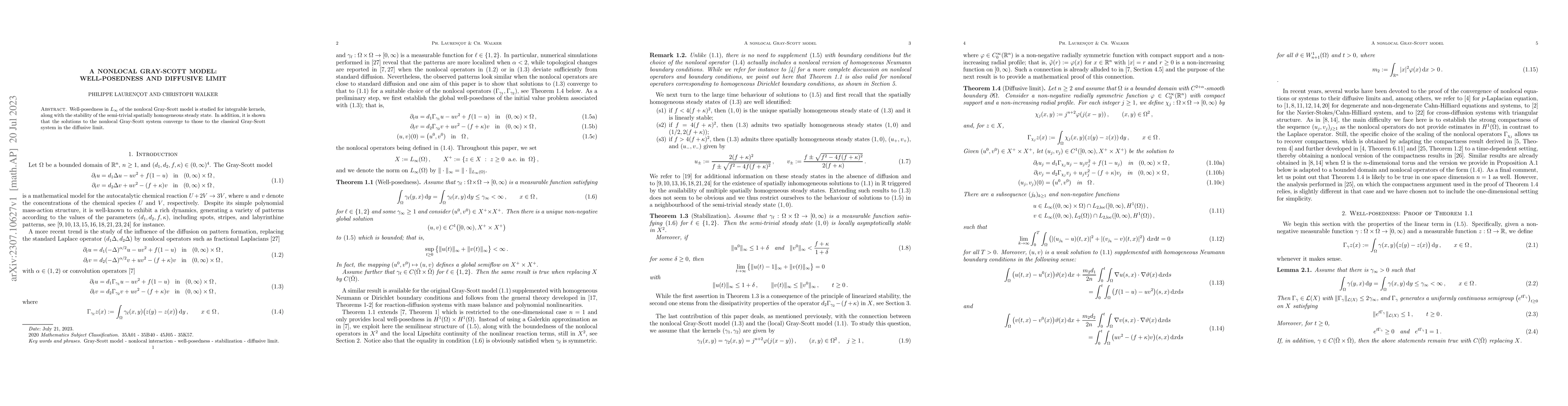 Thumbnail for A nonlocal Gray-Scott model: well-posedness and diffusive limit