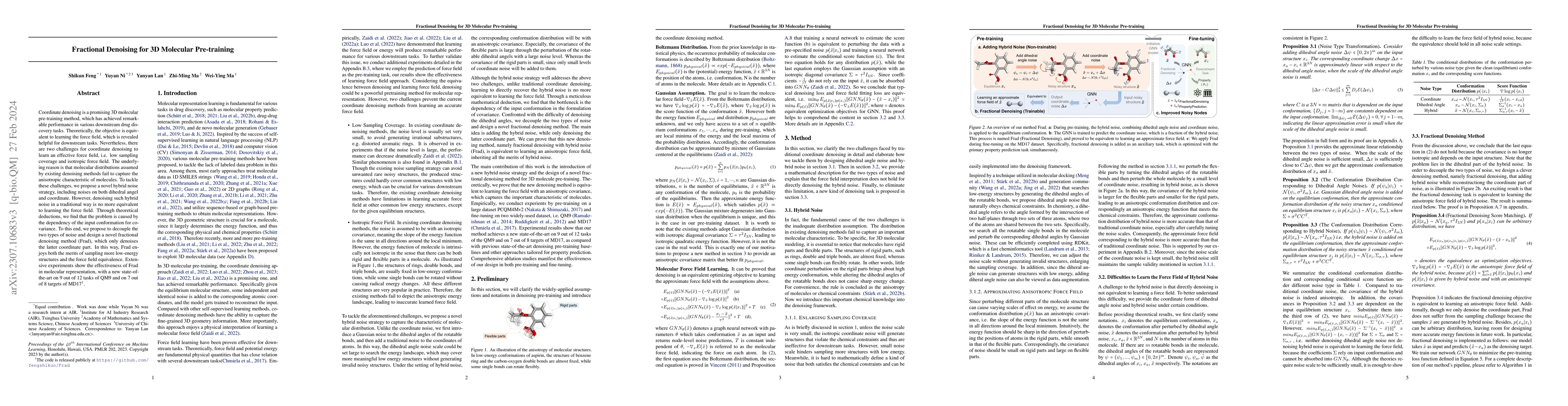 Thumbnail for Fractional Denoising for 3D Molecular Pre-training