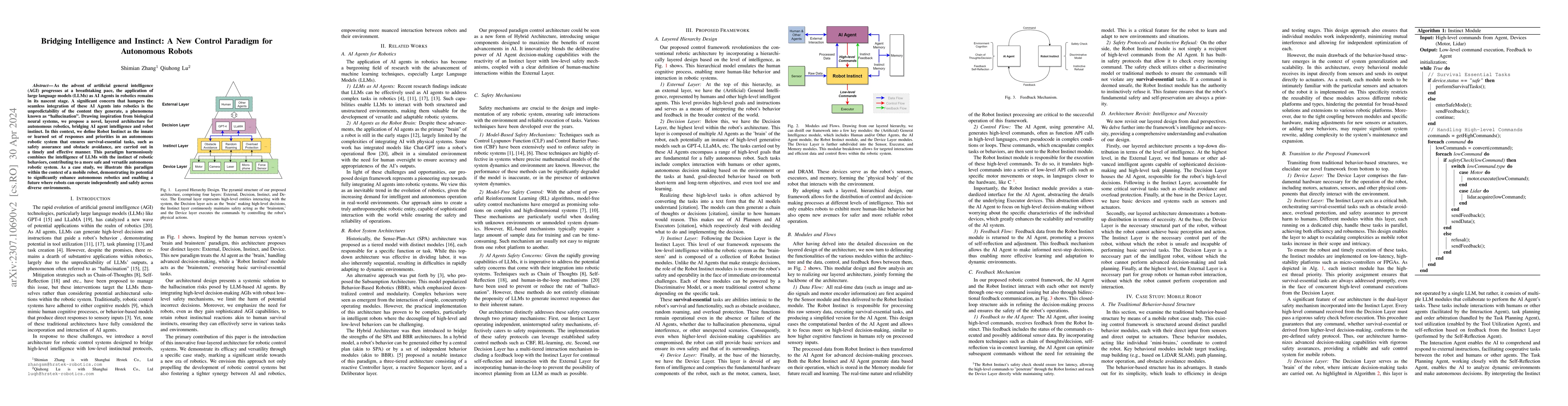 Thumbnail for Bridging Intelligence and Instinct: A New Control Paradigm for
  Autonomous Robots