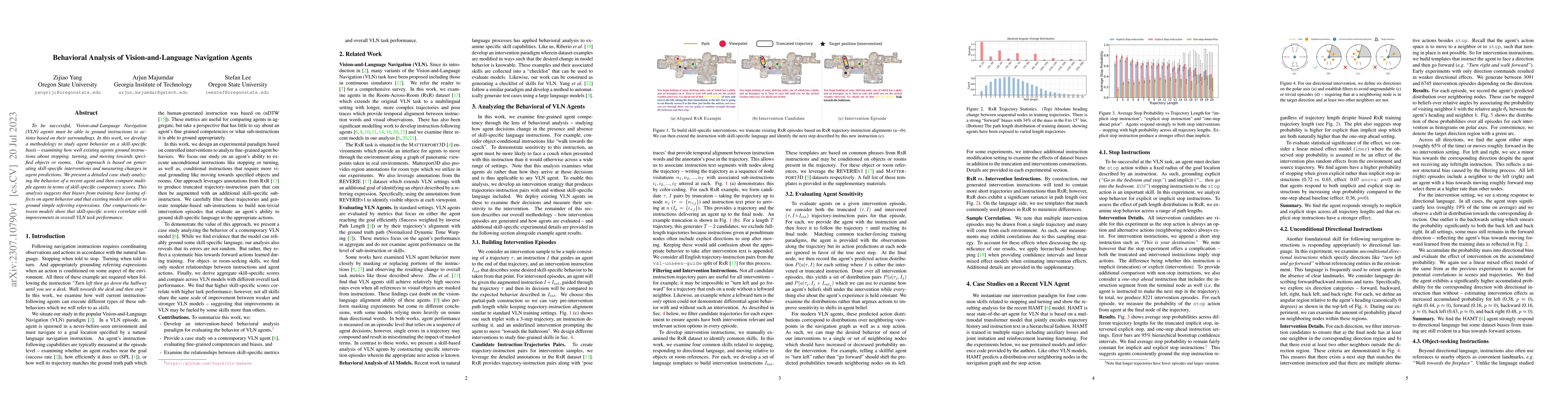 Thumbnail for Behavioral Analysis of Vision-and-Language Navigation Agents