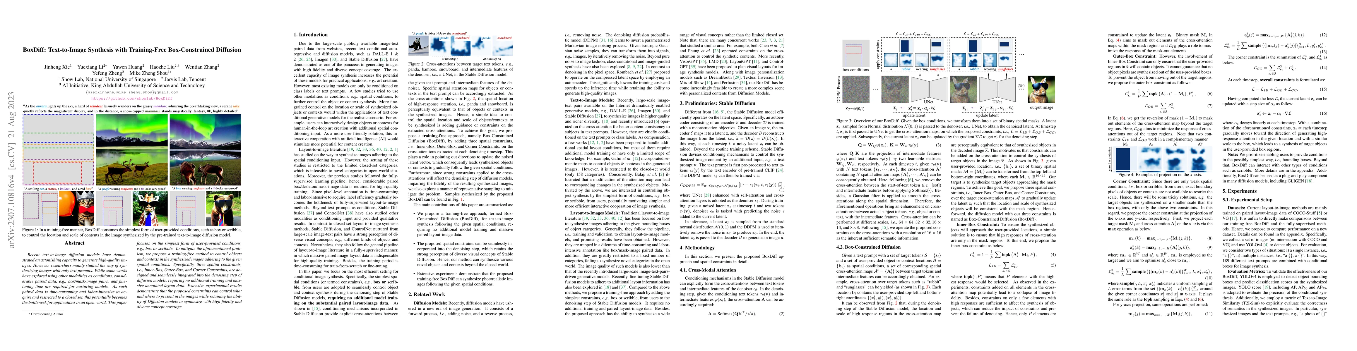 Thumbnail for BoxDiff: Text-to-Image Synthesis with Training-Free Box-Constrained
  Diffusion