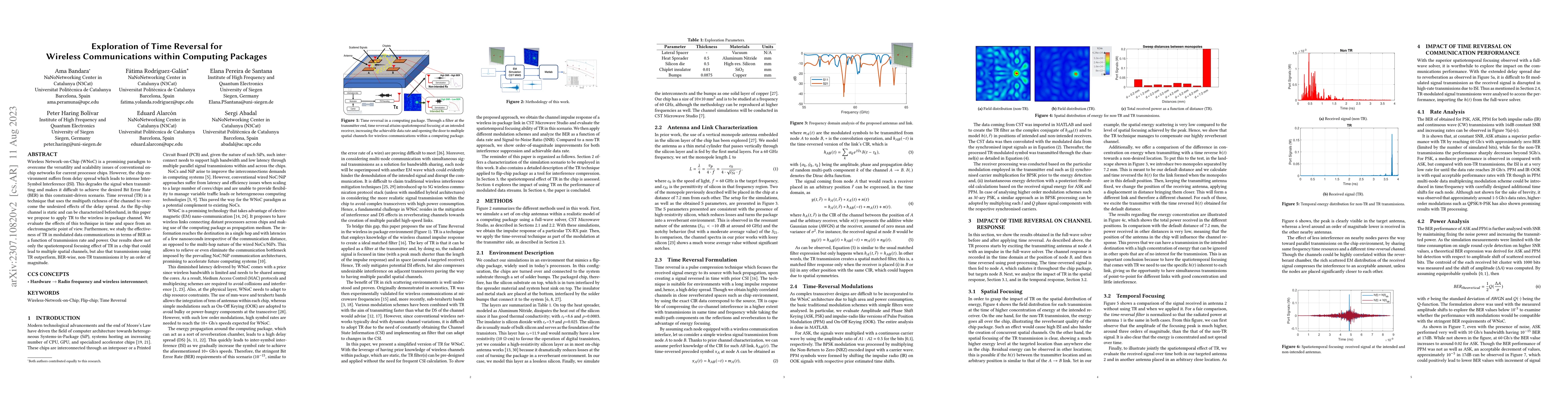 Thumbnail for Exploration of Time Reversal for Wireless Communications within
  Computing Packages