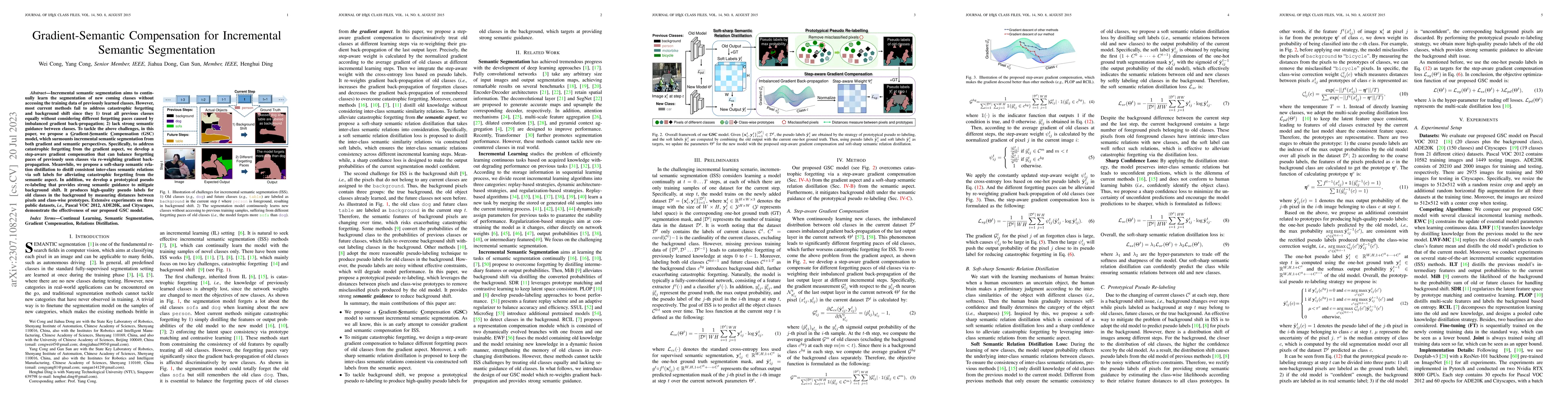 Thumbnail for Gradient-Semantic Compensation for Incremental Semantic Segmentation