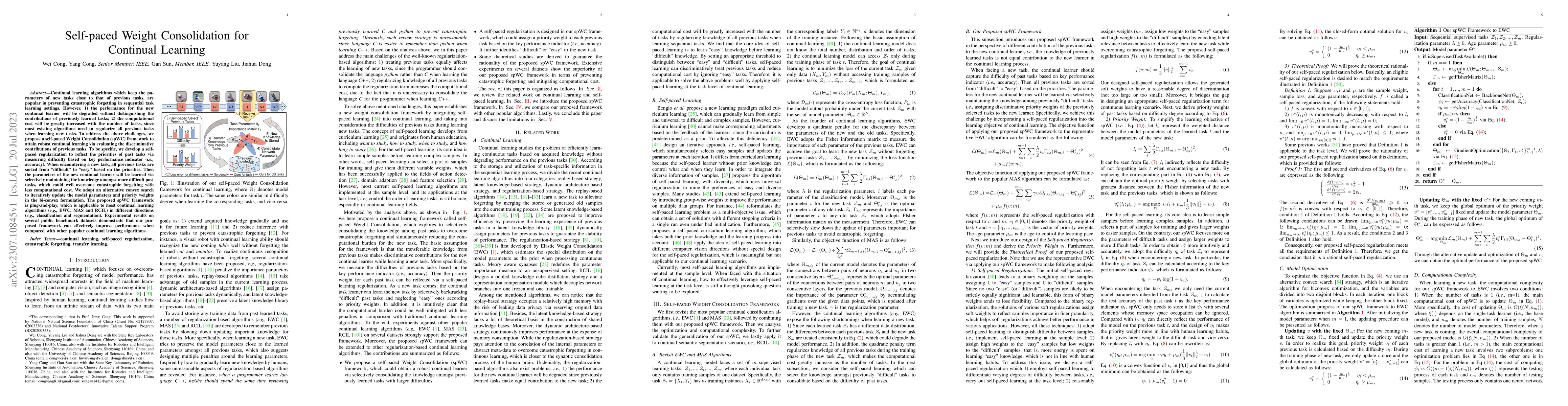 Thumbnail for Self-paced Weight Consolidation for Continual Learning