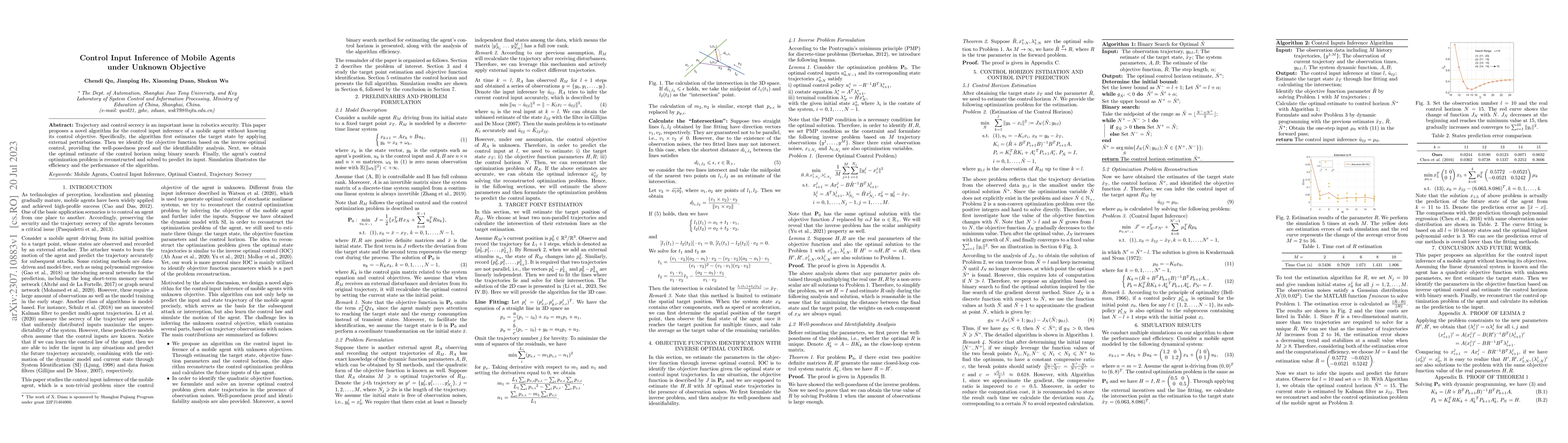 Thumbnail for Control Input Inference of Mobile Agents under Unknown Objective