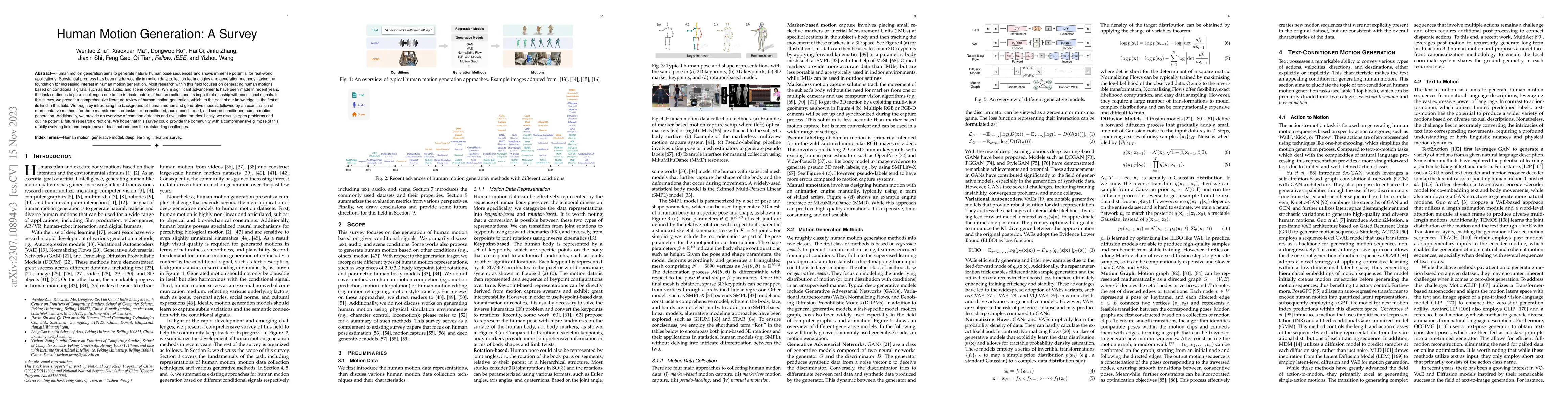 Thumbnail for Human Motion Generation: A Survey