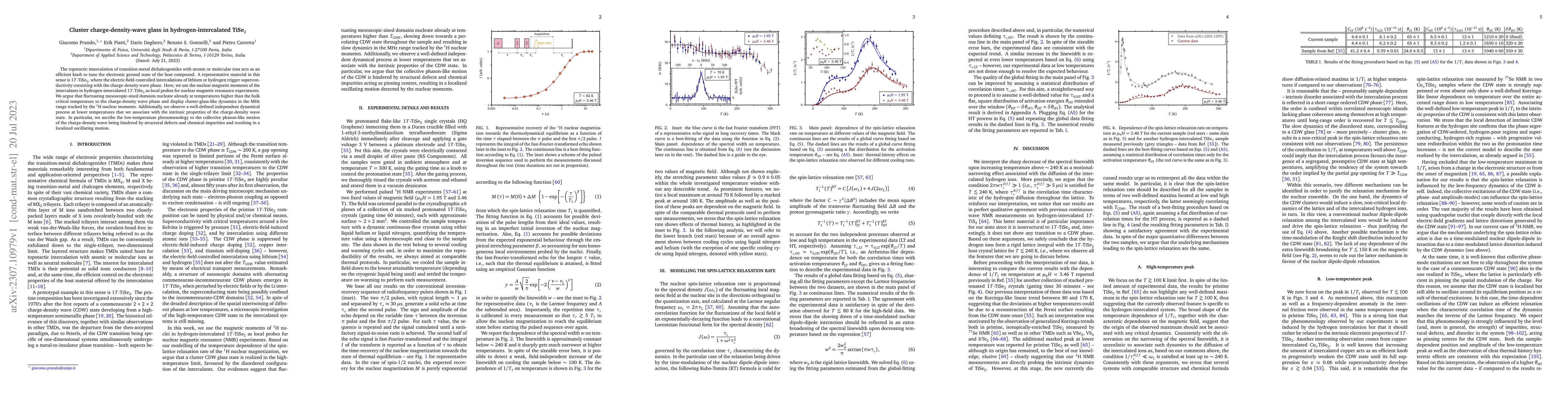 Thumbnail for Cluster charge-density-wave glass in hydrogen-intercalated TiSe$_{2}$