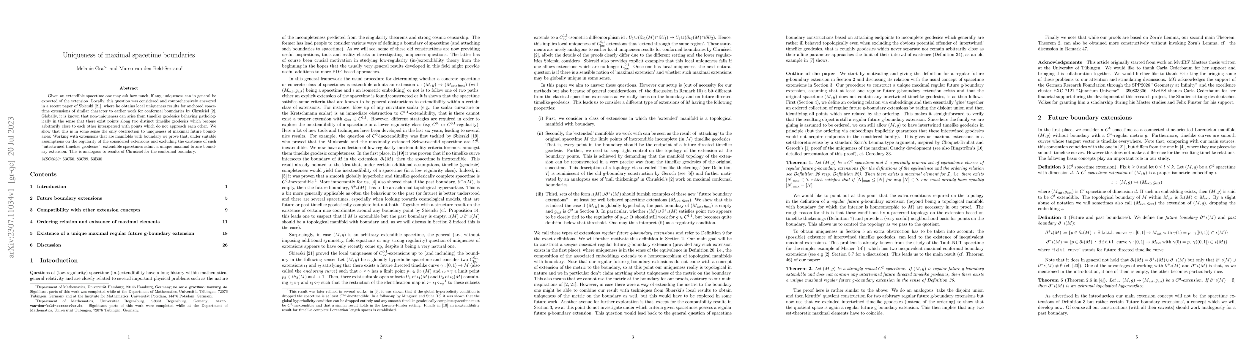 Thumbnail for Uniqueness of maximal spacetime boundaries