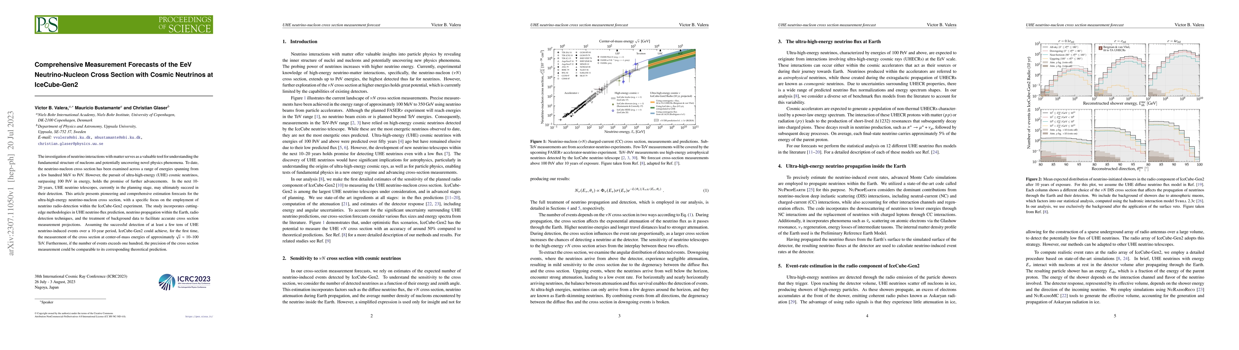 Thumbnail for Comprehensive Measurement Forecasts of the EeV Neutrino-Nucleon Cross
  Section with Cosmic Neutrinos at IceCube-Gen2