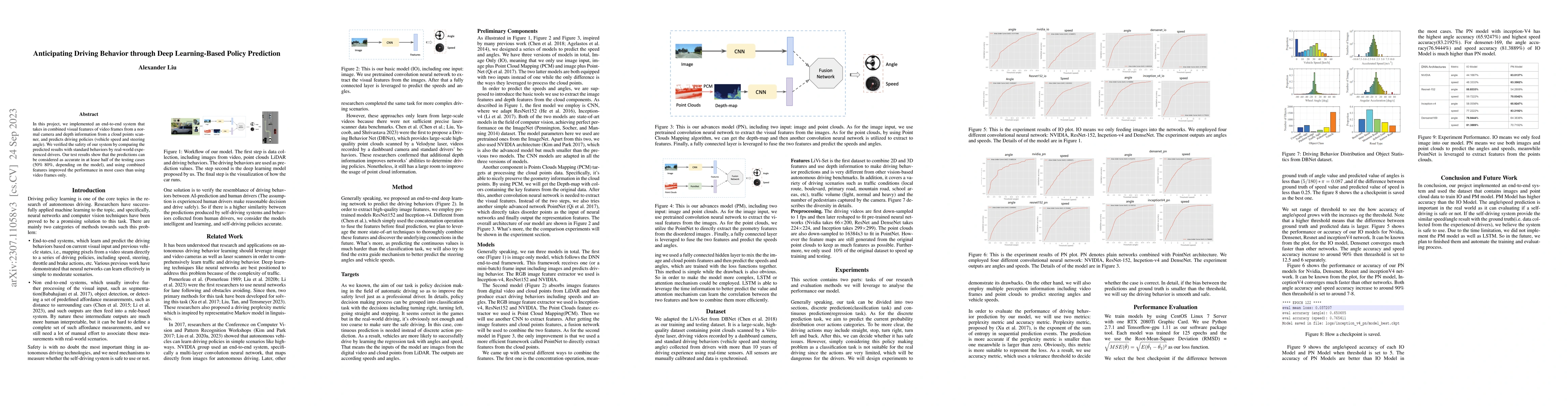 Thumbnail for Anticipating Driving Behavior through Deep Learning-Based Policy
  Prediction