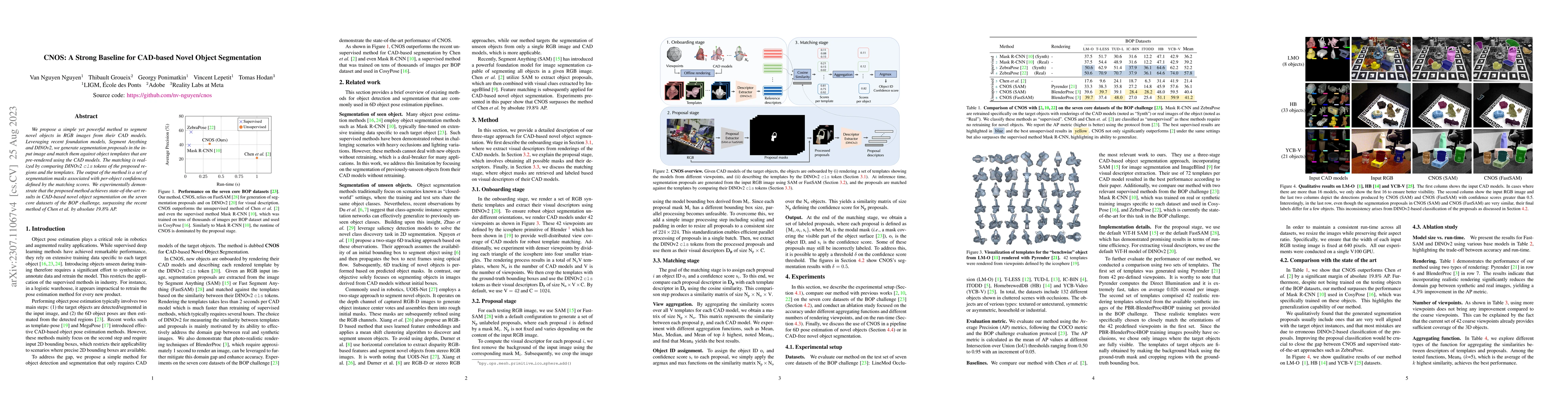 Thumbnail for CNOS: A Strong Baseline for CAD-based Novel Object Segmentation