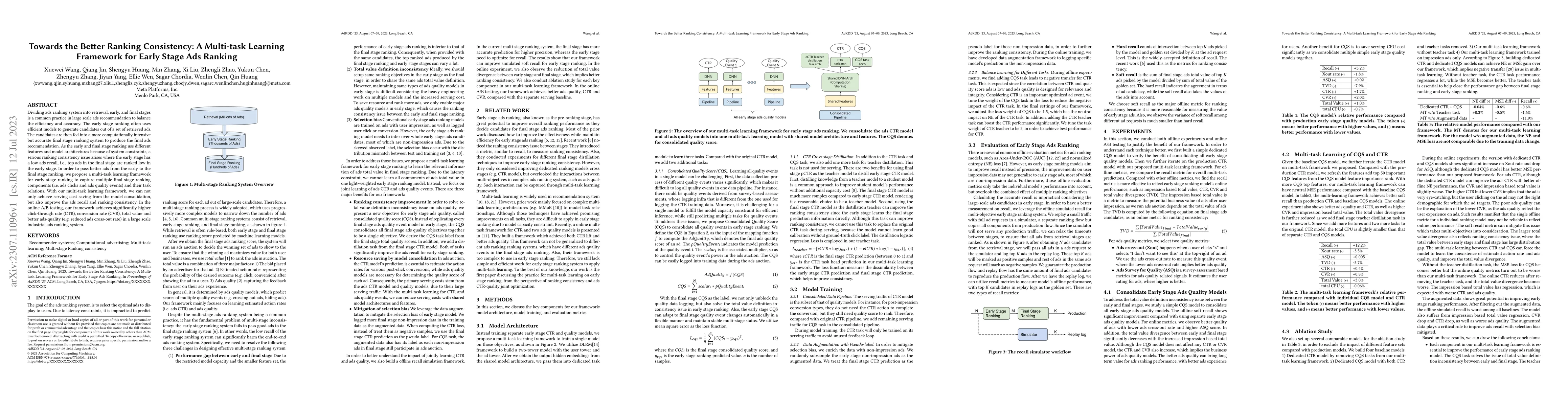 Thumbnail for Towards the Better Ranking Consistency: A Multi-task Learning Framework
  for Early Stage Ads Ranking