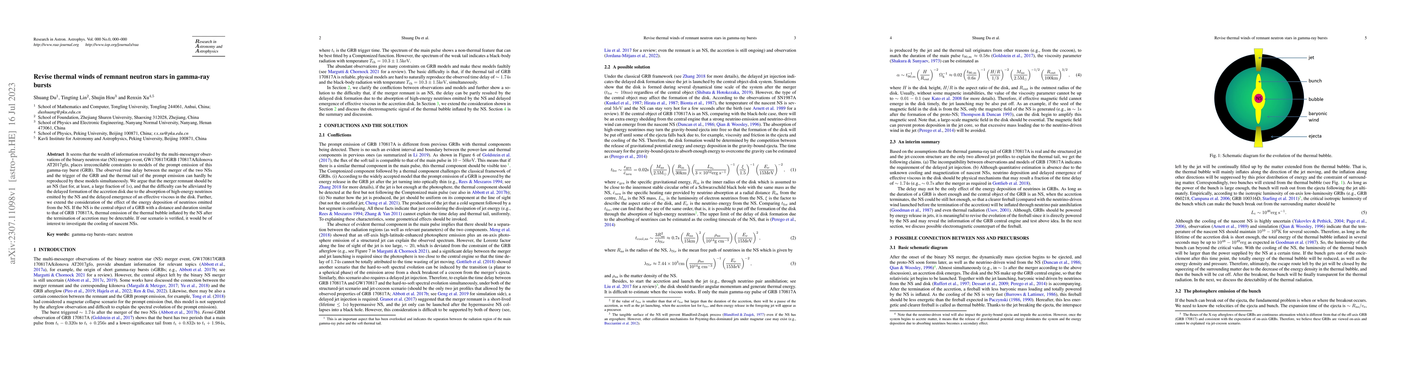 Thumbnail for Revise thermal winds of remnant neutron stars in gamma-ray bursts