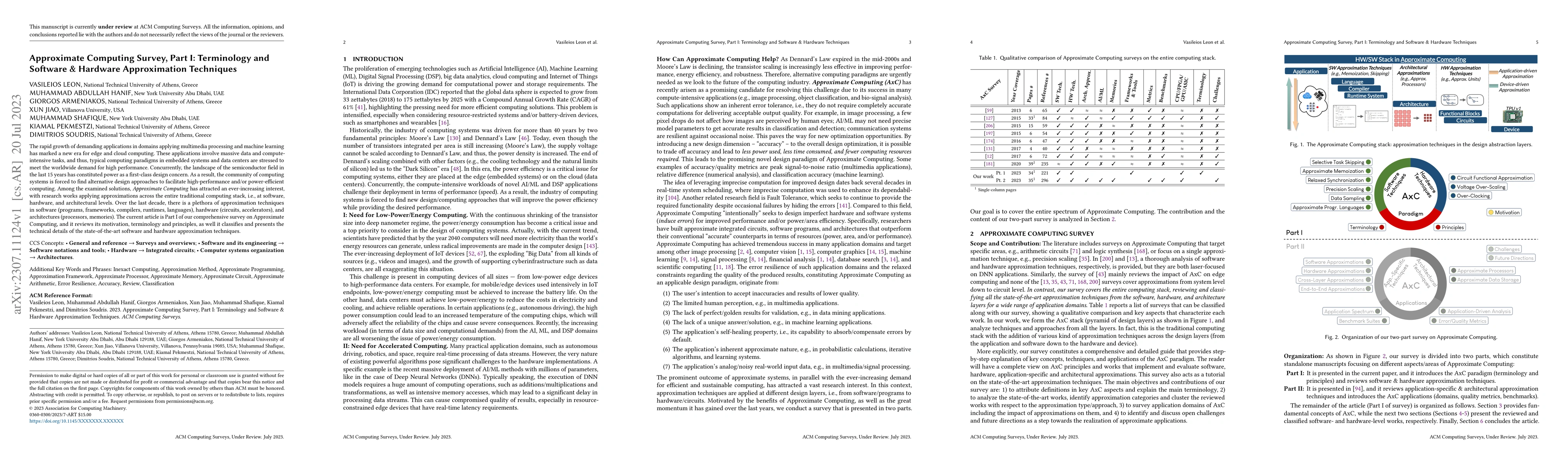 Thumbnail for Approximate Computing Survey, Part I: Terminology and Software &
  Hardware Approximation Techniques