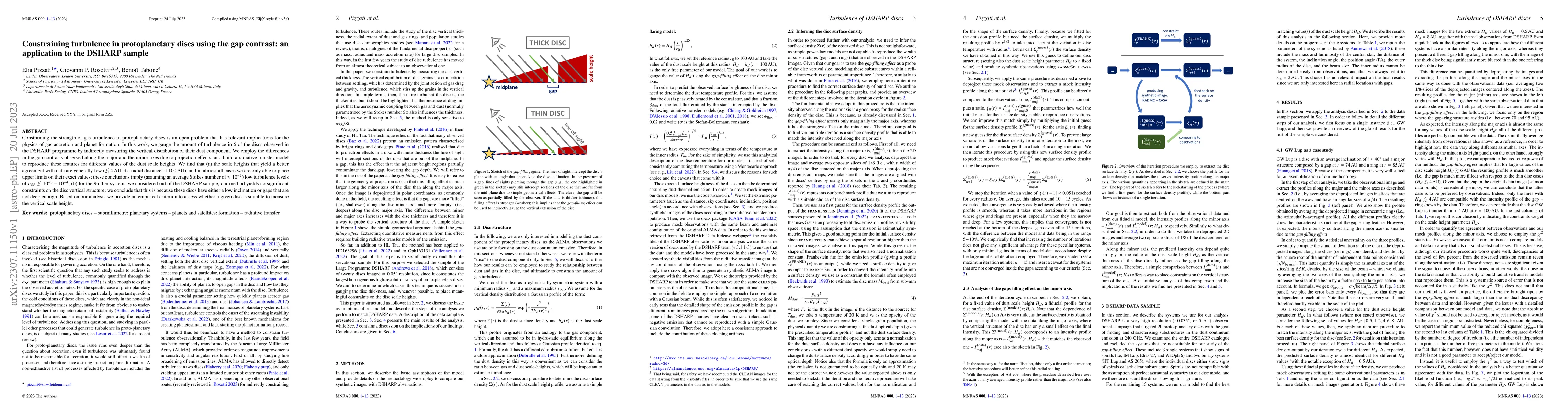 Thumbnail for Constraining turbulence in protoplanetary discs using the gap contrast:
  an application to the DSHARP sample