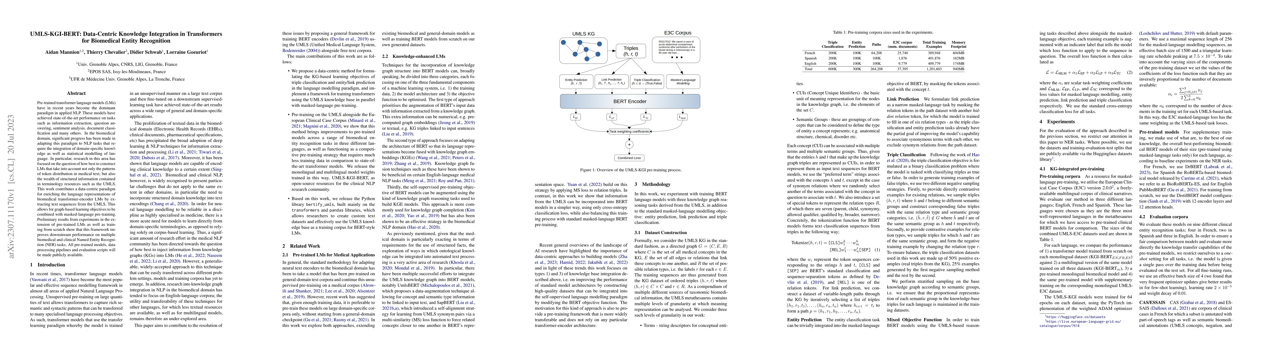 Thumbnail for UMLS-KGI-BERT: Data-Centric Knowledge Integration in Transformers for
  Biomedical Entity Recognition