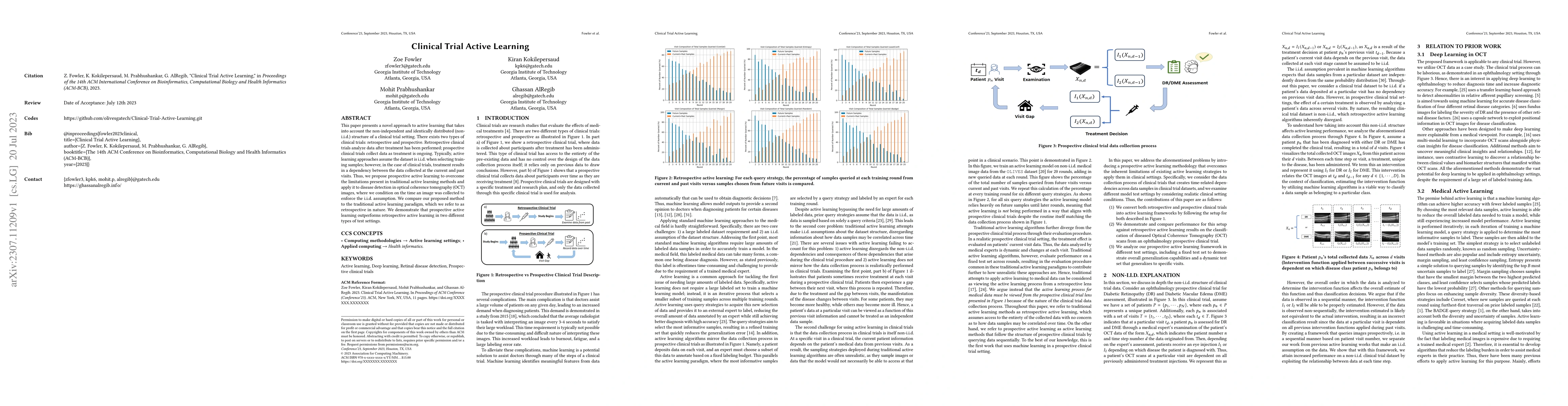 Thumbnail for Clinical Trial Active Learning