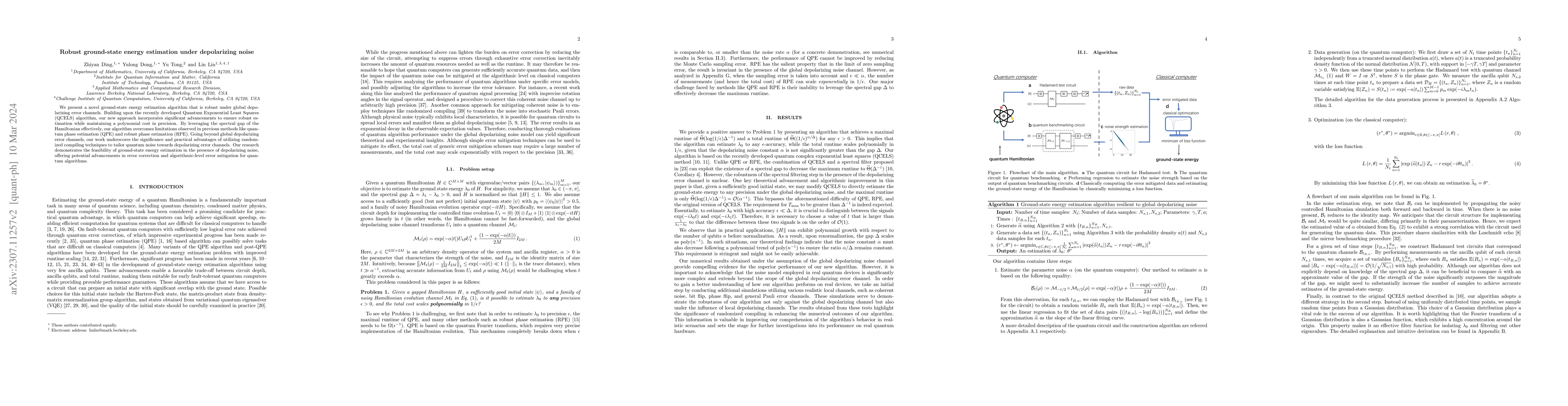 Thumbnail for Robust ground-state energy estimation under depolarizing noise