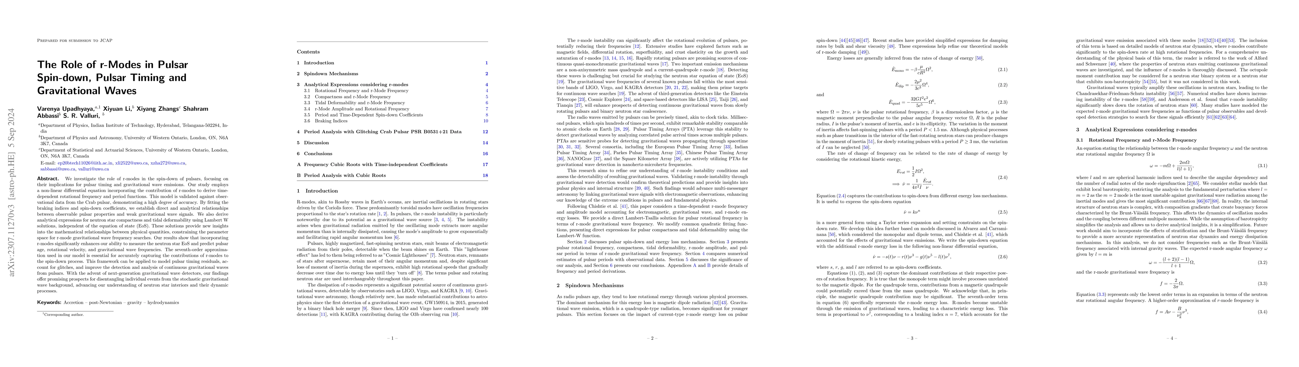 Thumbnail for The Role of $r$-Modes in Pulsar Spindown, Pulsar Timing and
  Gravitational Waves