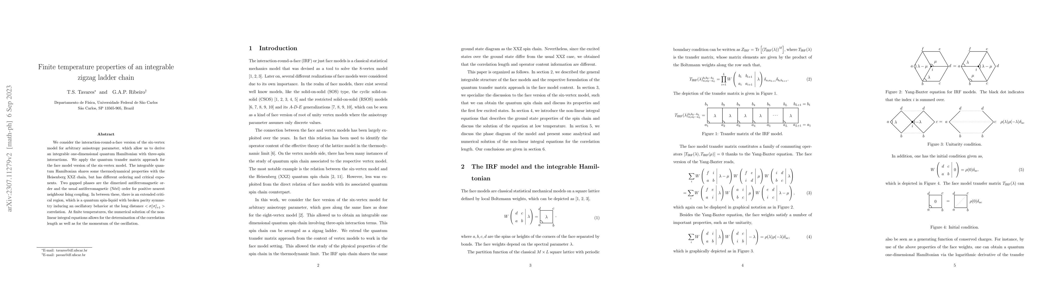 Thumbnail for Finite temperature properties of an integrable zigzag ladder chain
