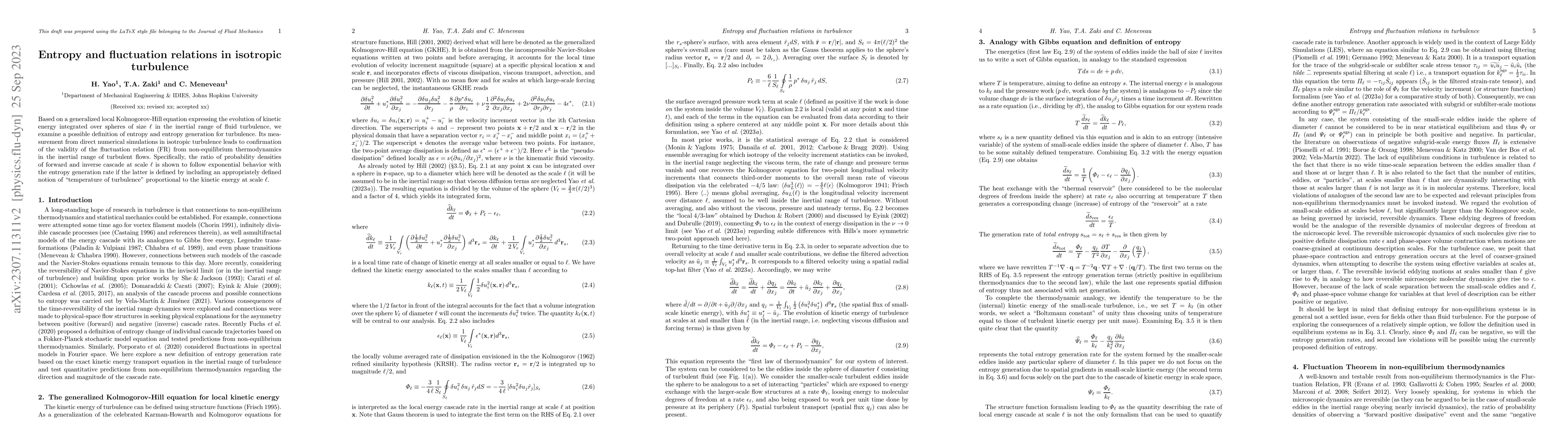 Thumbnail for Entropy and fluctuation relations in isotropic turbulence