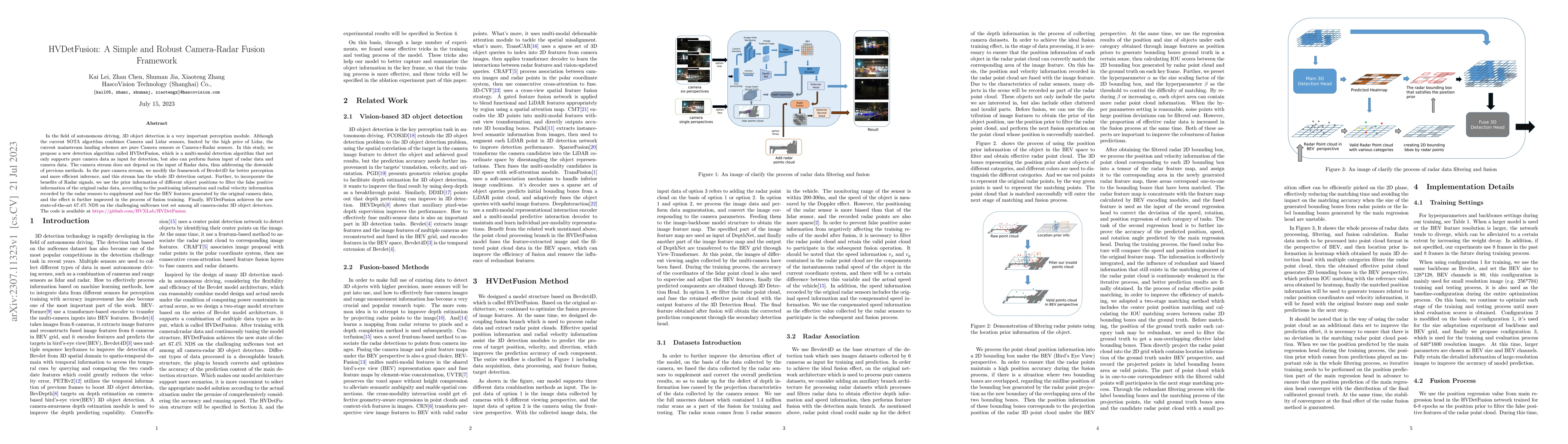 Thumbnail for HVDetFusion: A Simple and Robust Camera-Radar Fusion Framework