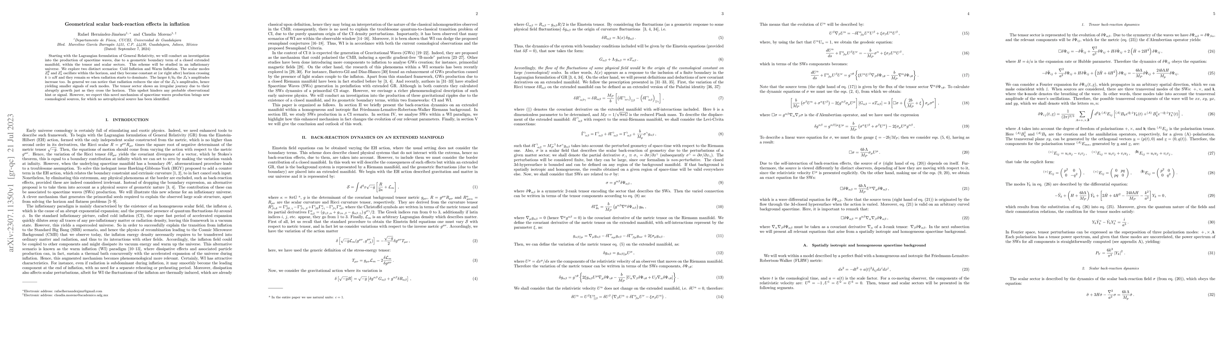 Thumbnail for Geometrical scalar back-reaction effects in inflation