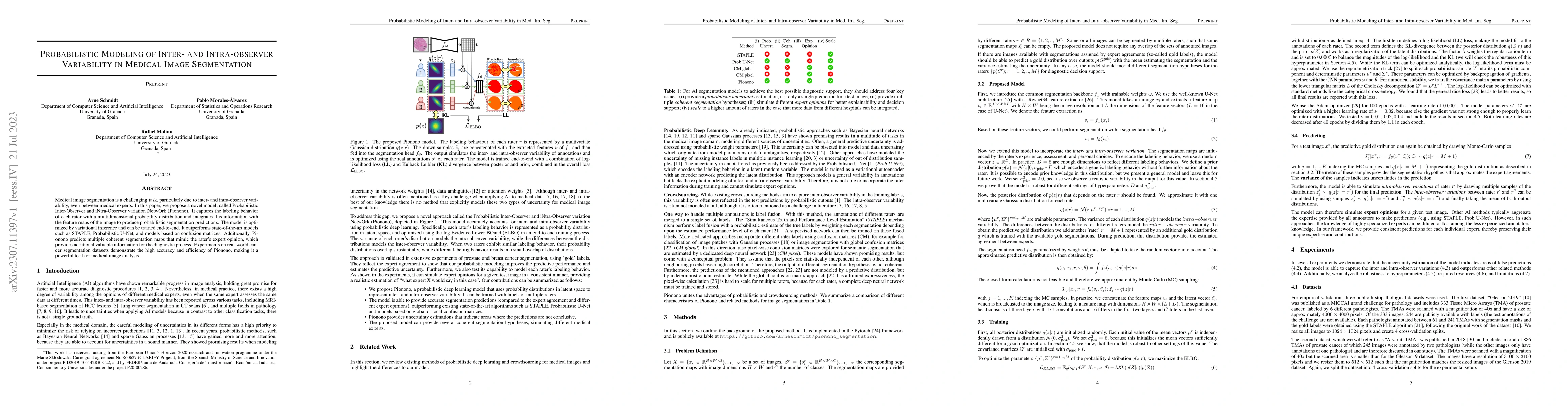 Thumbnail for Probabilistic Modeling of Inter- and Intra-observer Variability in
  Medical Image Segmentation