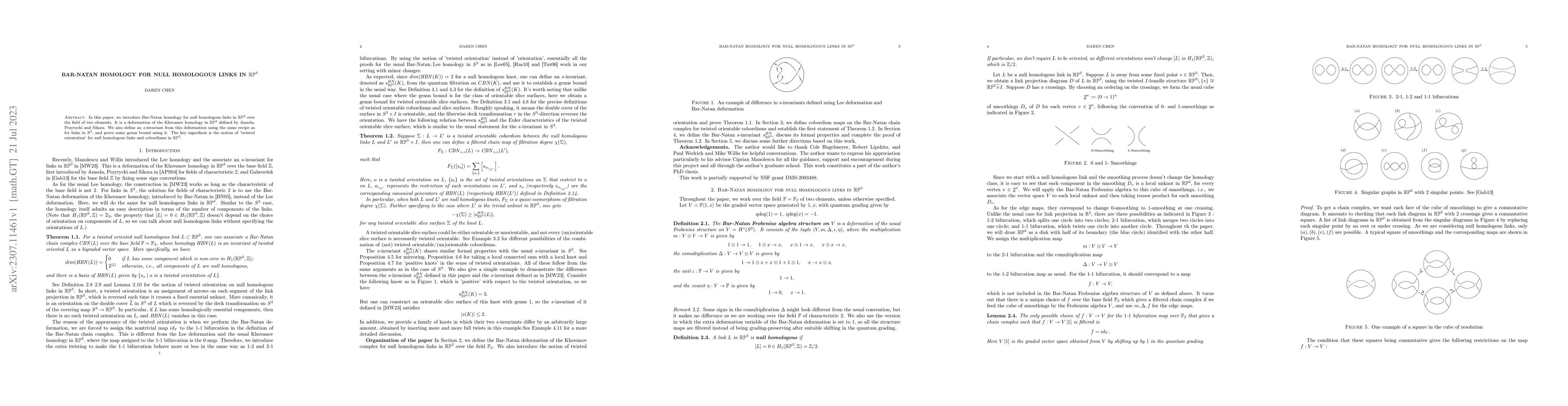 Thumbnail for Bar-Natan Homology for null homologous links in \mathbb{RP}^3